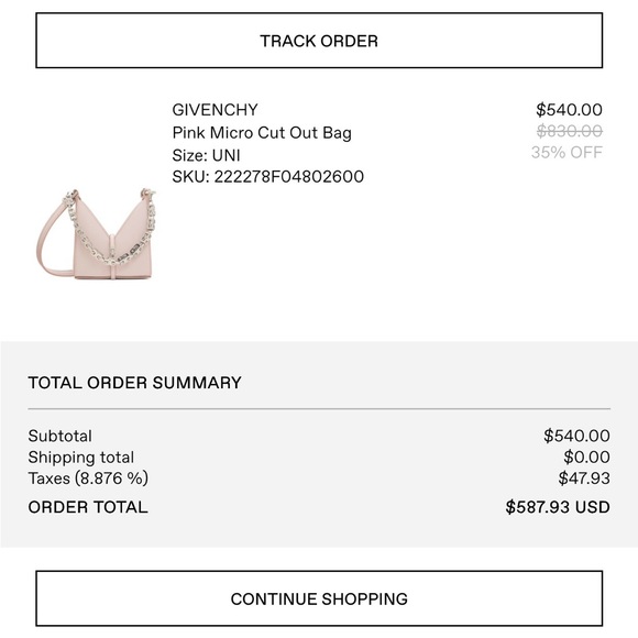 Givenchy Micro Cut Out Bag - Picture 8 of 8